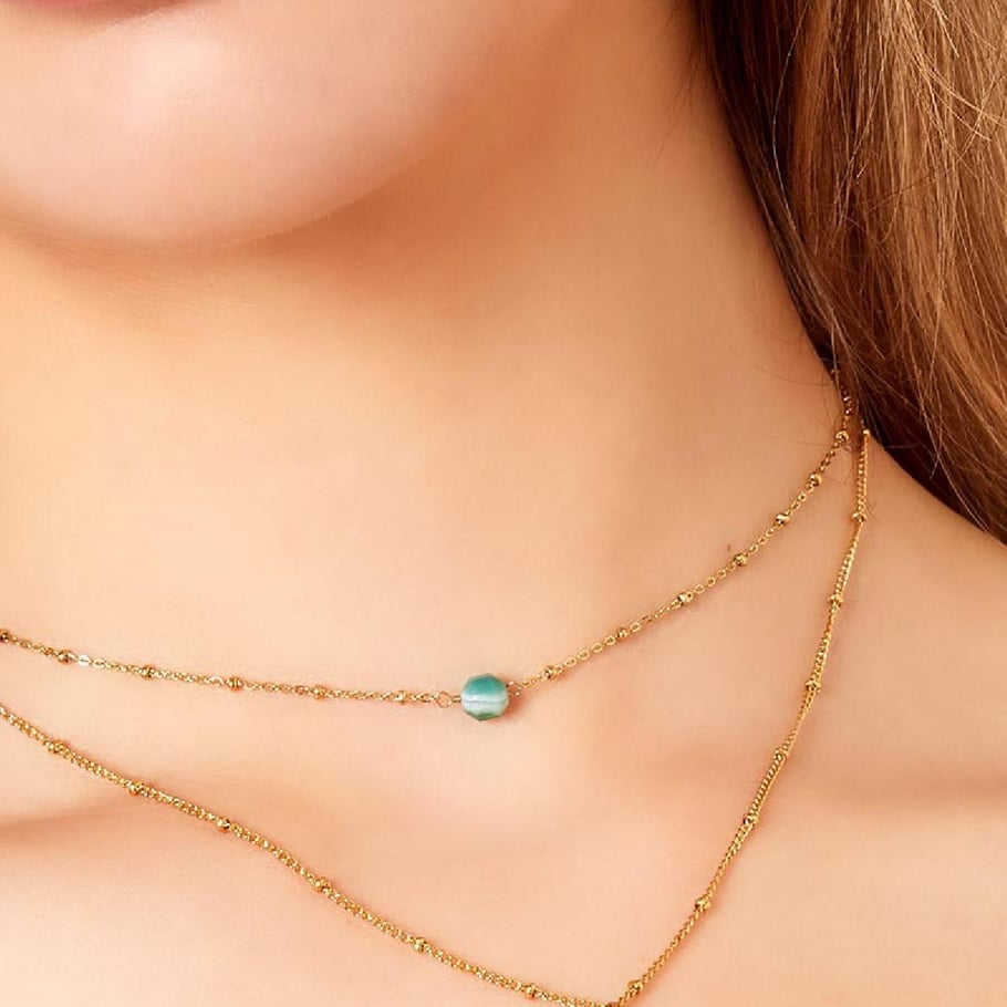 Stainless steel necklace starry night Picture4